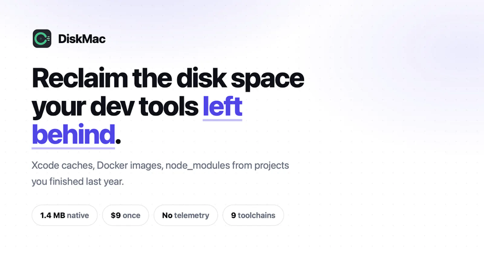 DiskMac - Reclaim  disk space screenshot 1