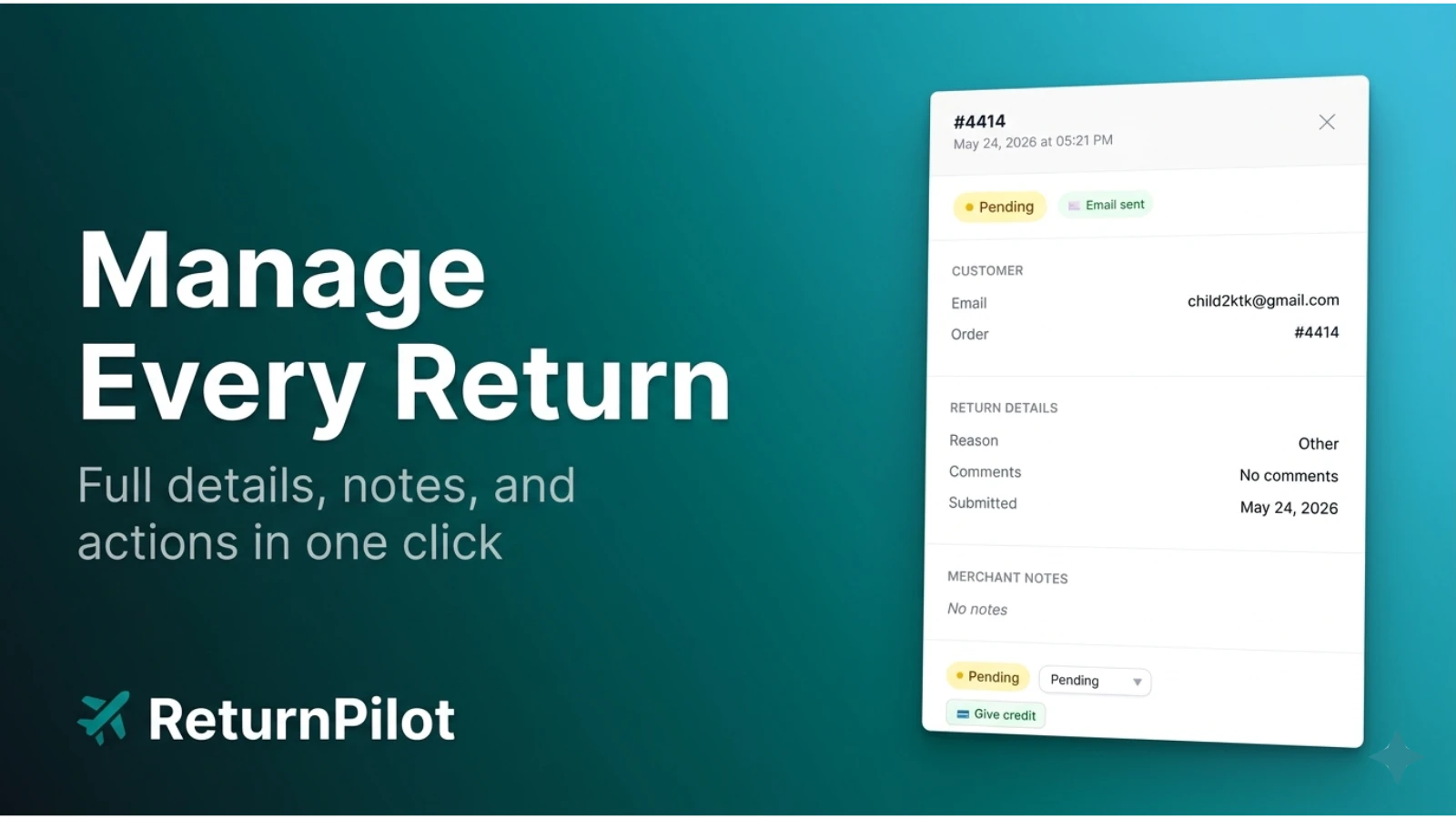 ReturnPilot screenshot 3