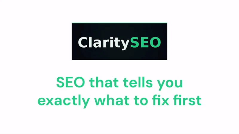 ClaritySEO screenshot 1 (video preview)