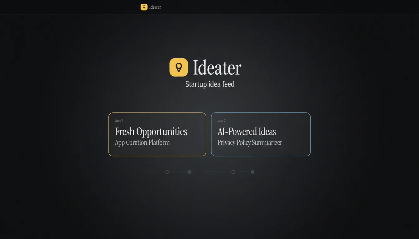 Ideater — Startup idea feed 截图