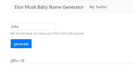 Elon Musk Baby Name Generator gallery image