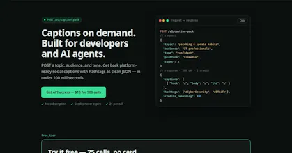 Caption-Pack API gallery image