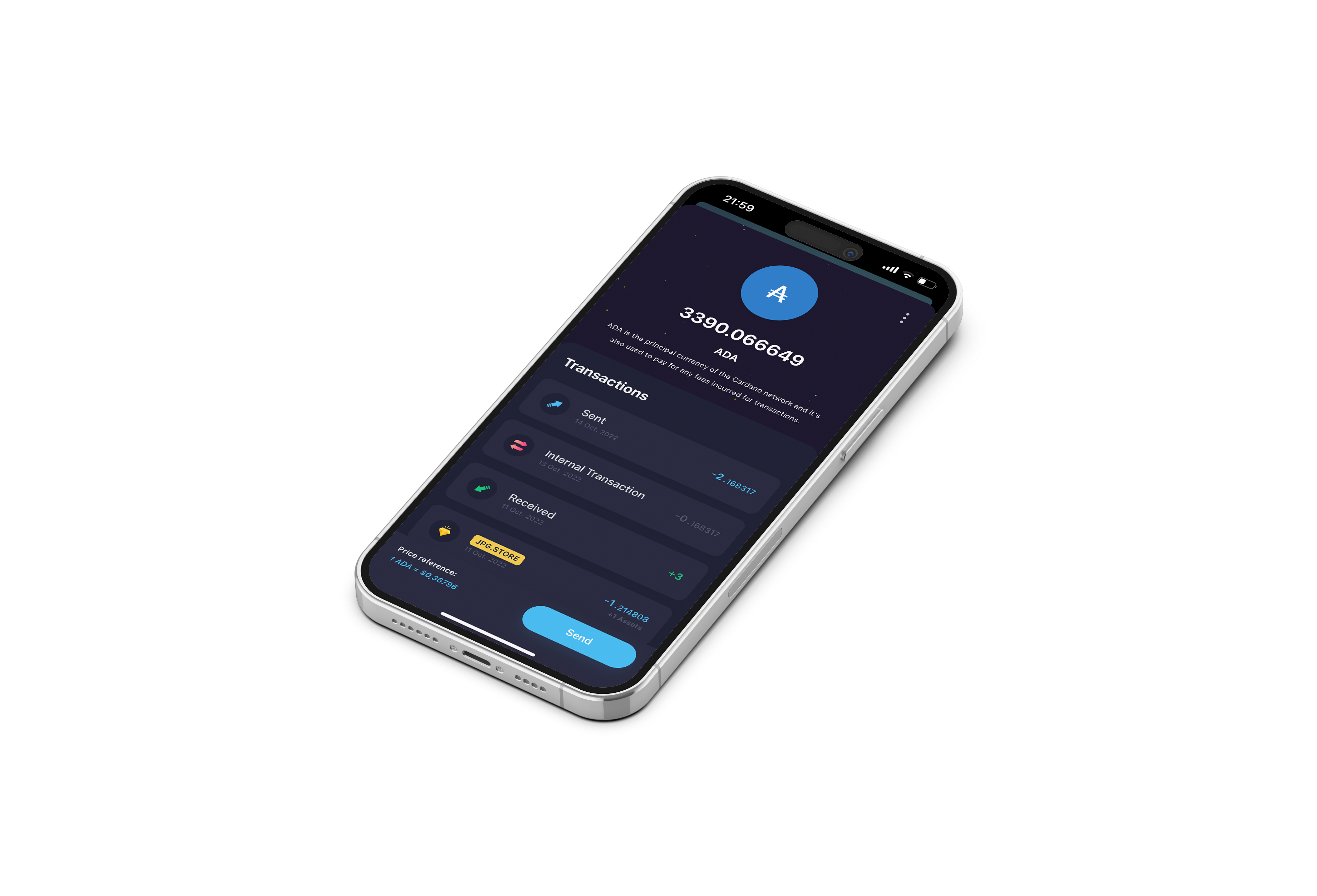Mantium 지갑 Cardano - iPhone에서 직접 NFT Minting이있는 암호 지갑 미디어 2