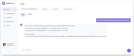 WeWatch AI - Investigate alerts faster gallery image