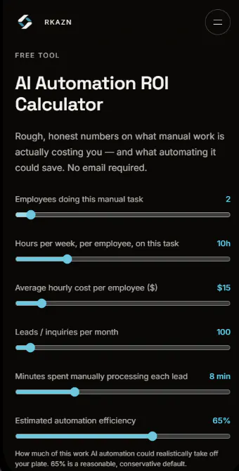 AI Automation ROI Calculator gallery image