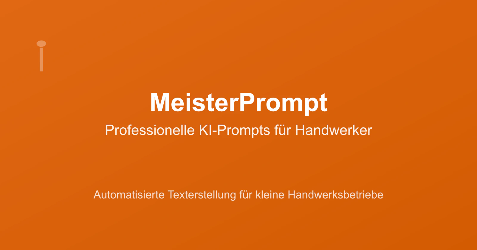 MeisterPrompt - KI für Handwerker screenshot 1