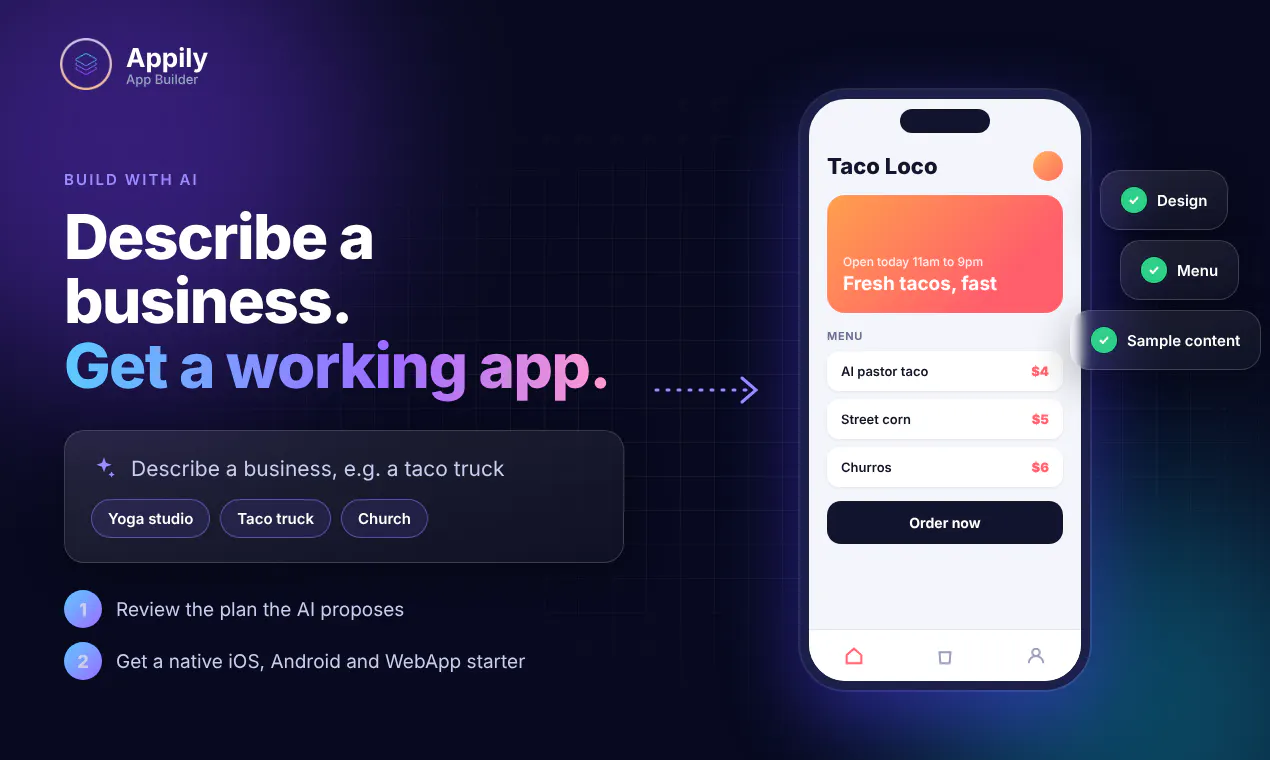 Appily App Builder gallery image