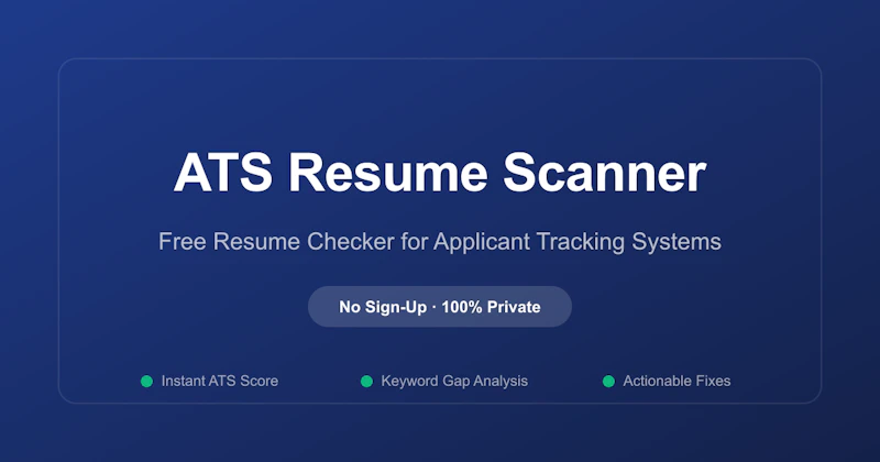 Free ATS Resume Scanner screenshot 1