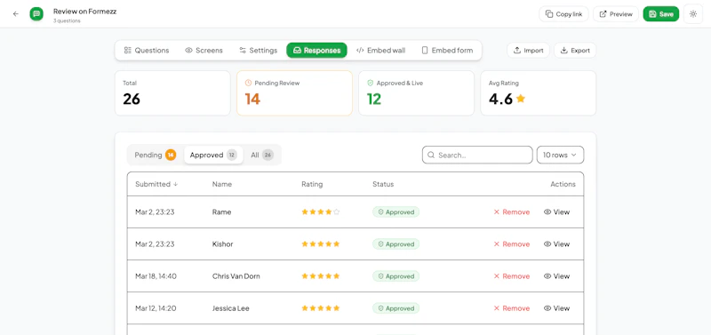 Formezz Testimonials screenshot 3
