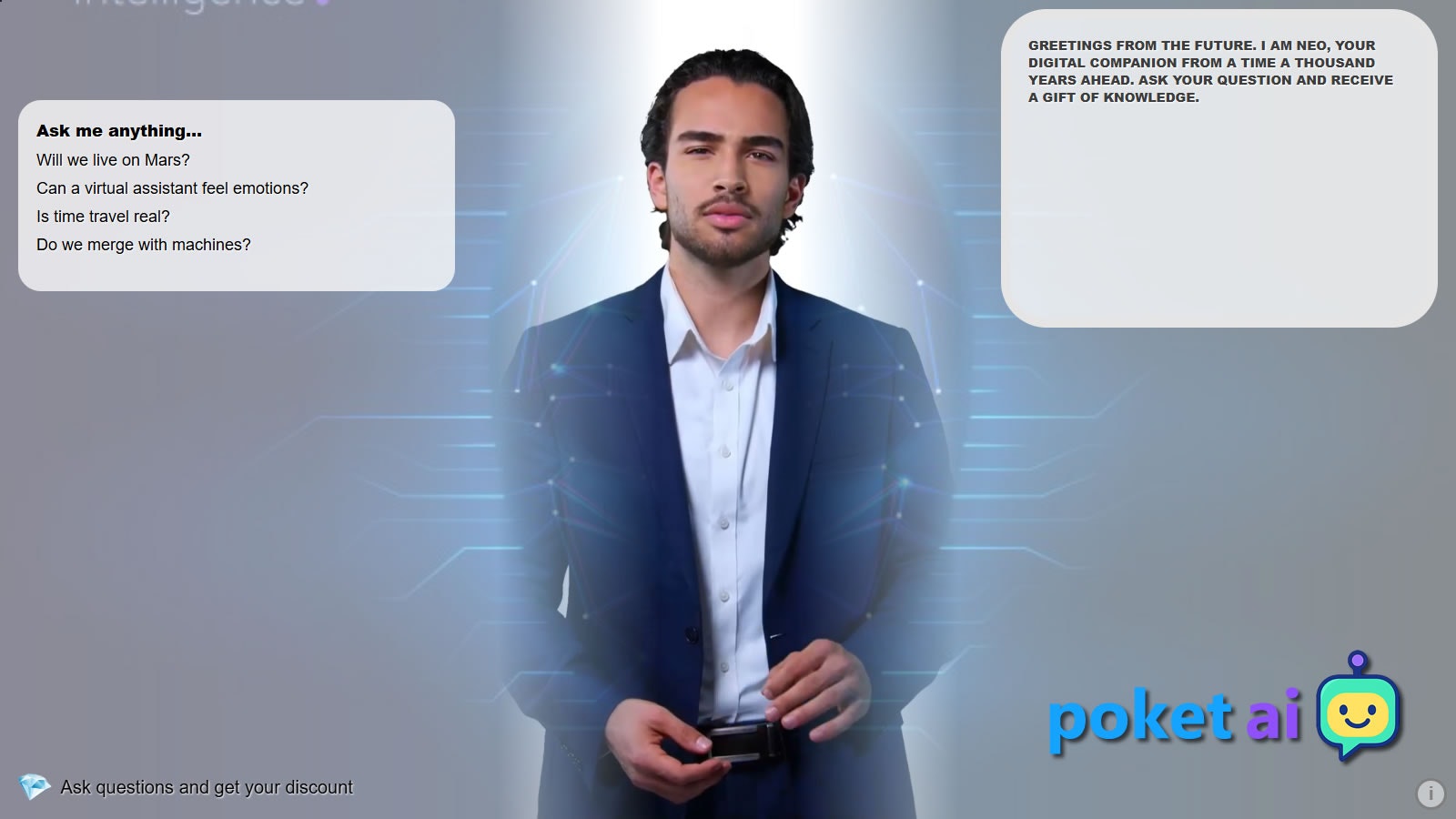 Poket.ai - La prima interfaccia AI realistica media 2