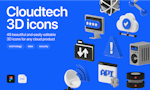Cloudtech 3D icons image