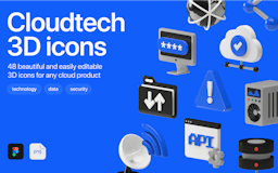 Cloudtech 3D icons media 2