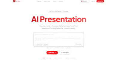 Prompt to PPTX in seconds gallery image