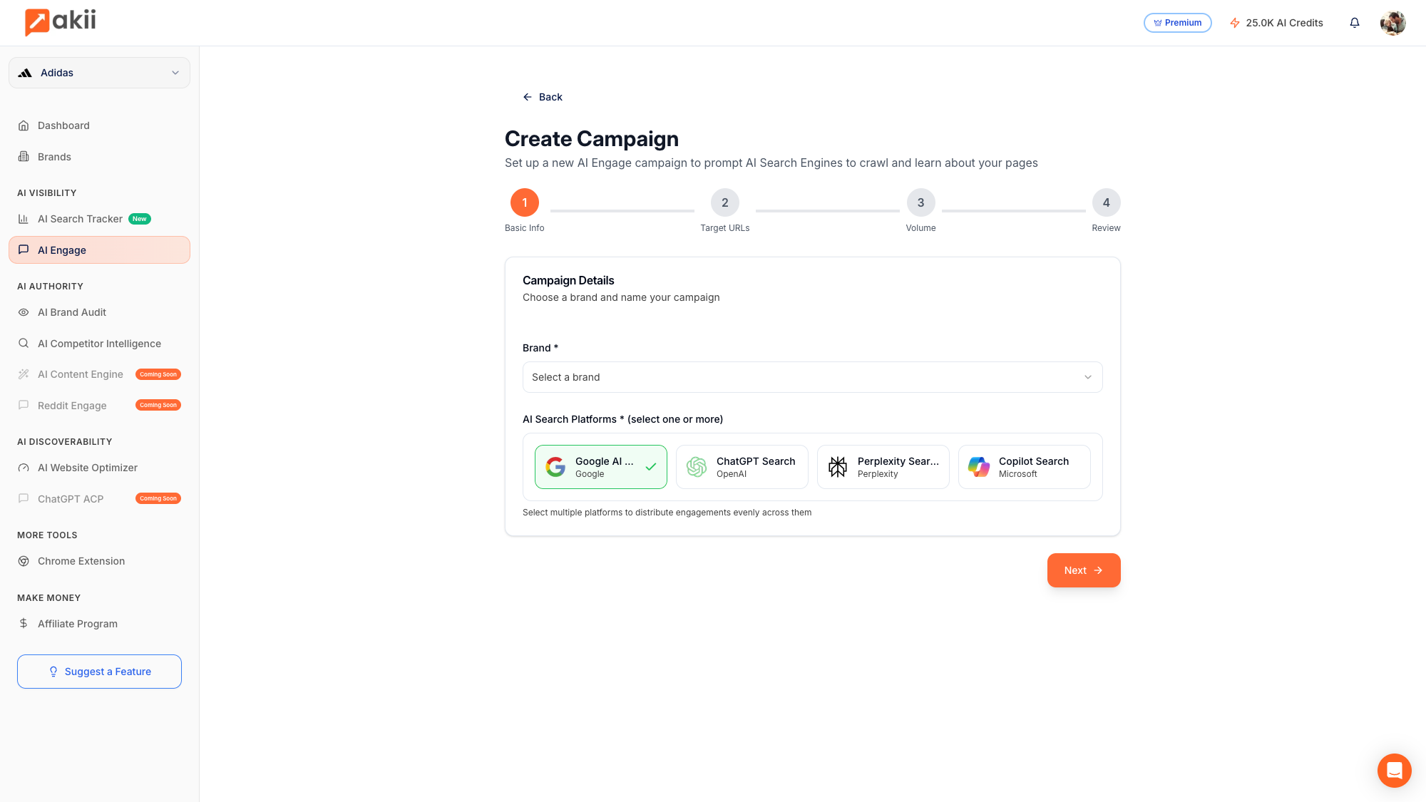 AI Engage: Train AI Search Engines - Screenshot 2 showing product features and functionality