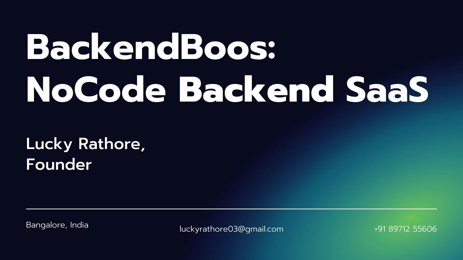 backendboost - NoCode Backend SaaS media 2