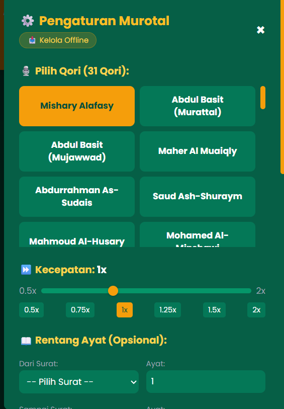 Oase Islami v1.8.0 - Screenshot 2 showing product features and functionality