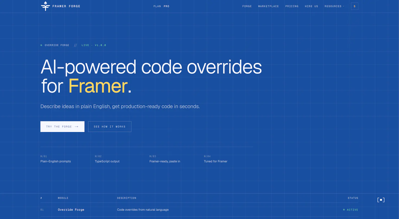 Framer Forge screenshot 2
