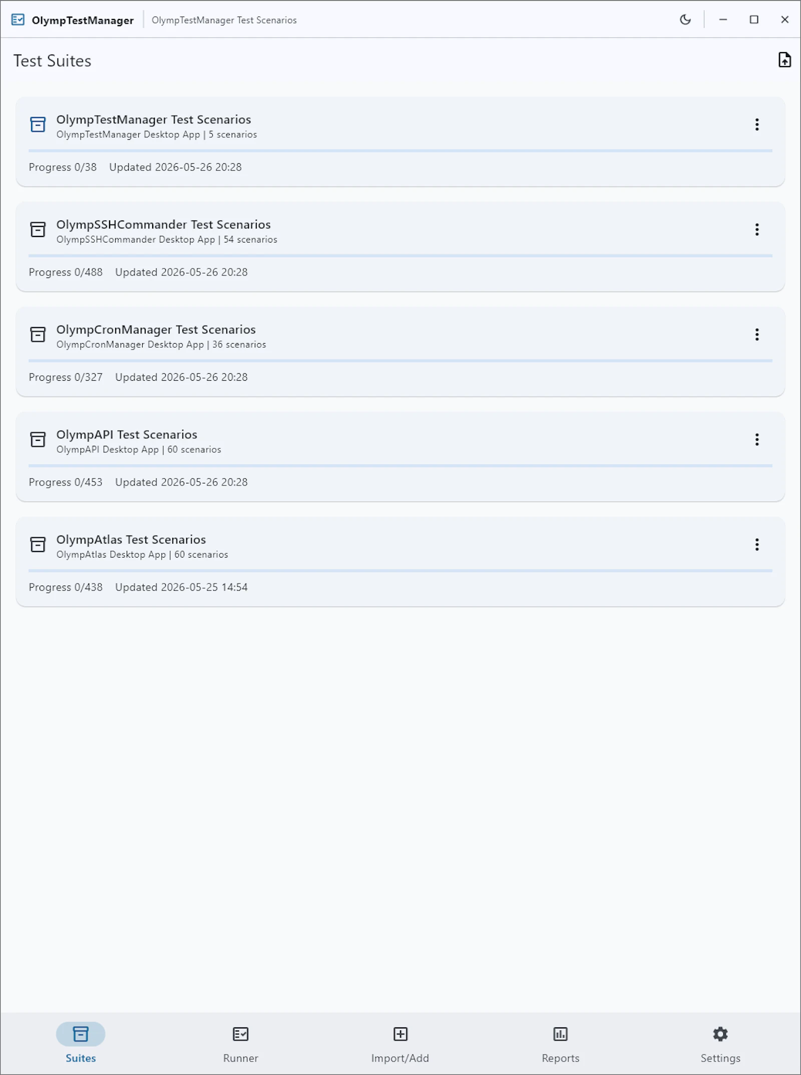 OlympTest Manager screenshot 3