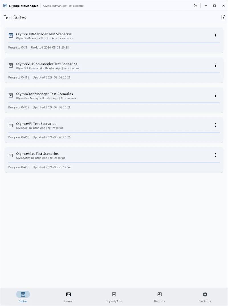 OlympTest Manager screenshot 3