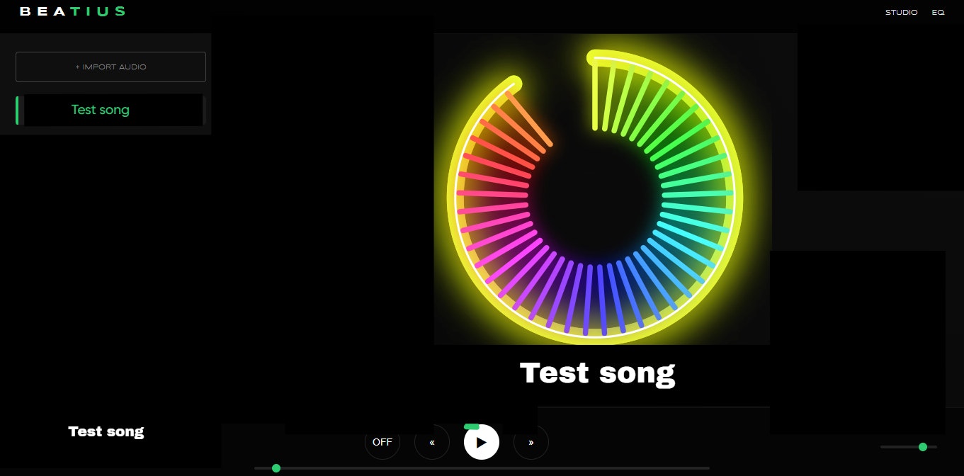 BEATIUS - Main product screenshot demonstrating key features and user interface