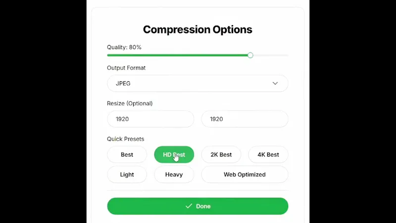 ConUtil Compressor screenshot 1 (video preview)