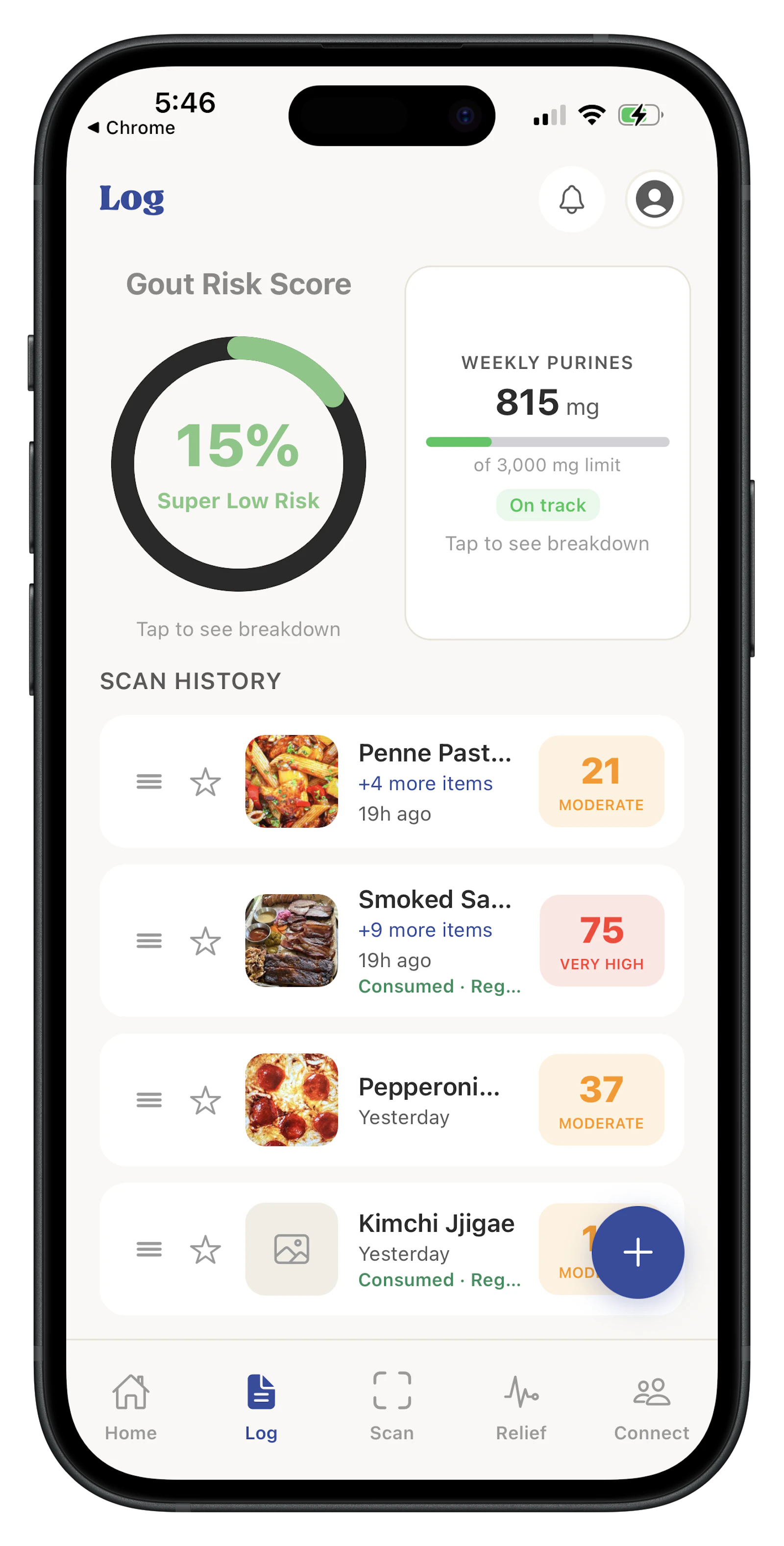 No Gout: AI Gout Food Scanner screenshot 2