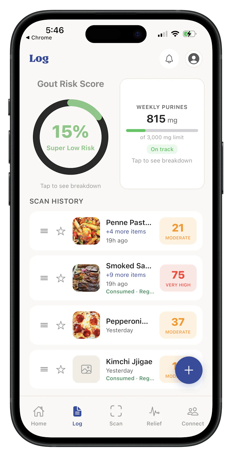 No Gout: AI Gout Food Scanner screenshot 2
