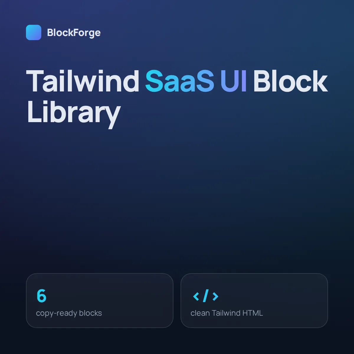 Tailwind SaaS UI Block Library