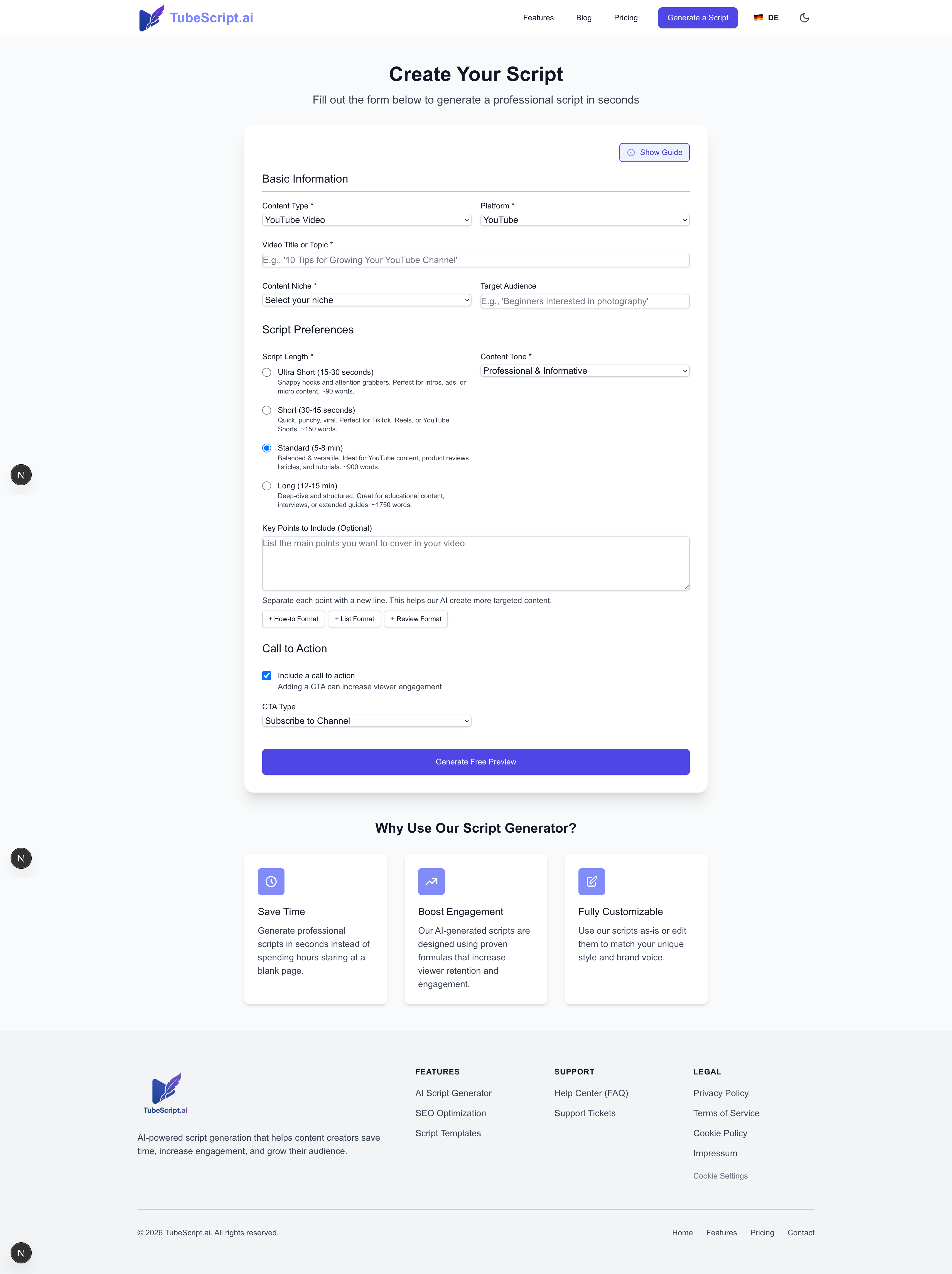 TubeScript.ai gallery image