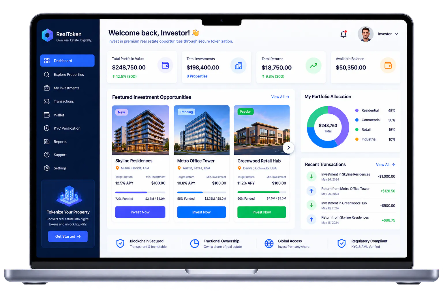 Real Estate Tokenization Development gallery image