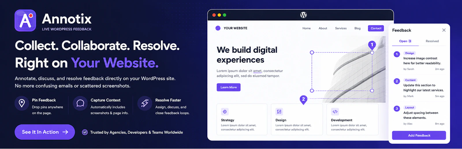 Annotix - Drag, Annotate, Feedback, WP  screenshot 1