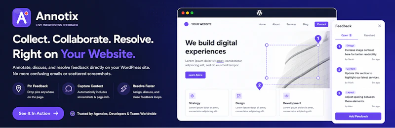 Annotix - Drag, Annotate, Feedback, WP  screenshot 1