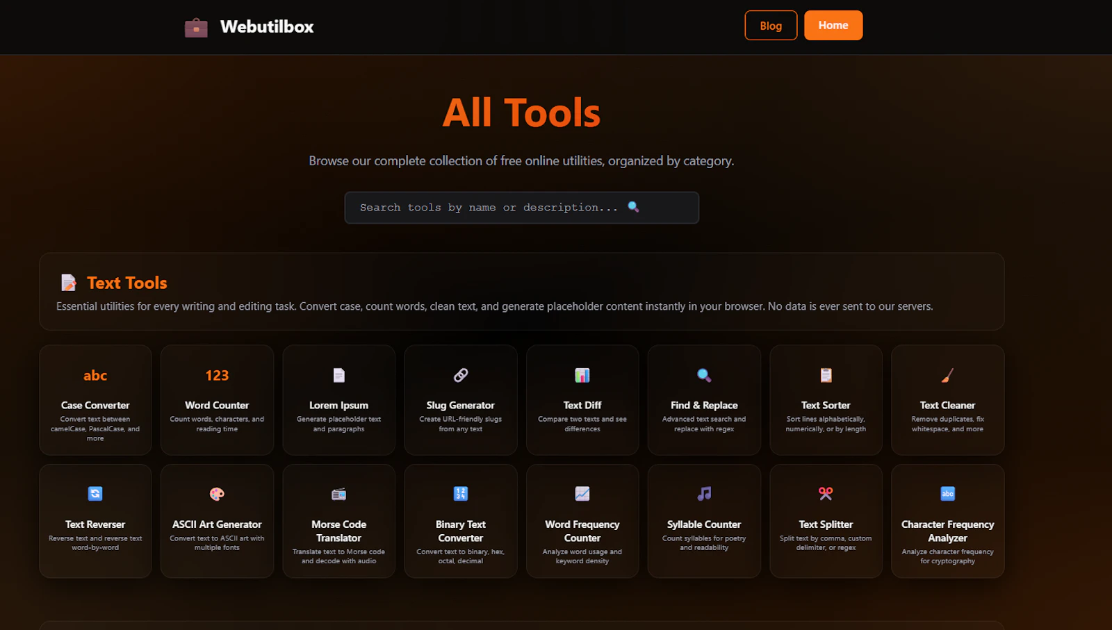 Webutilbox screenshot 1