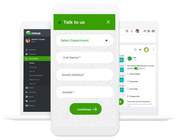 Innu - Live chatsoftware voor website en Facebook -chatbot media 3