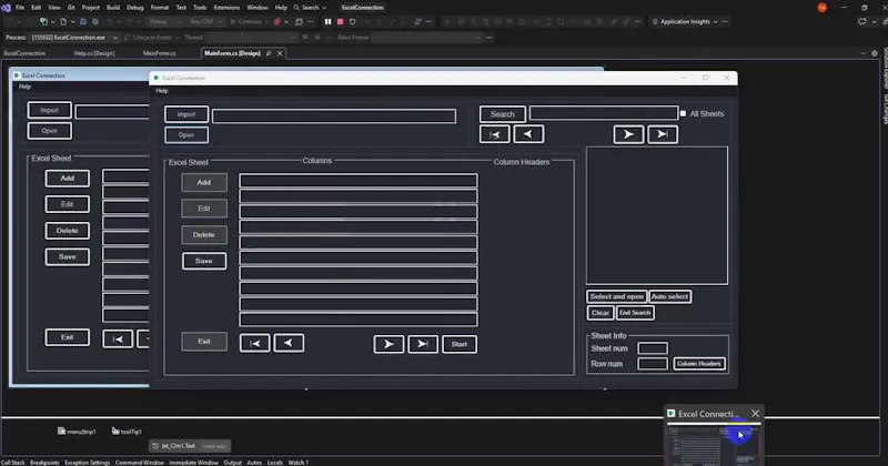ExcelConnection screenshot 2