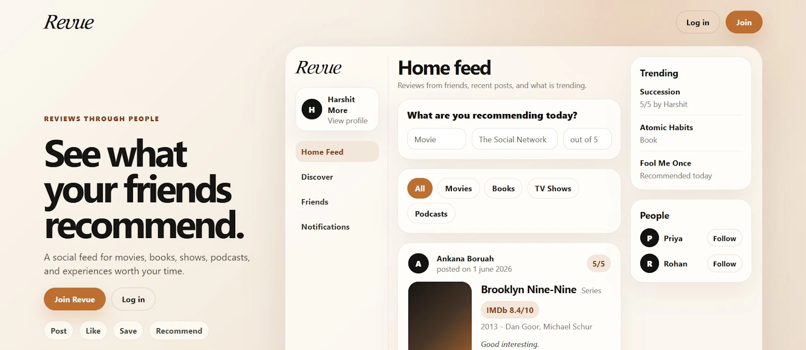 Revue screenshot 1