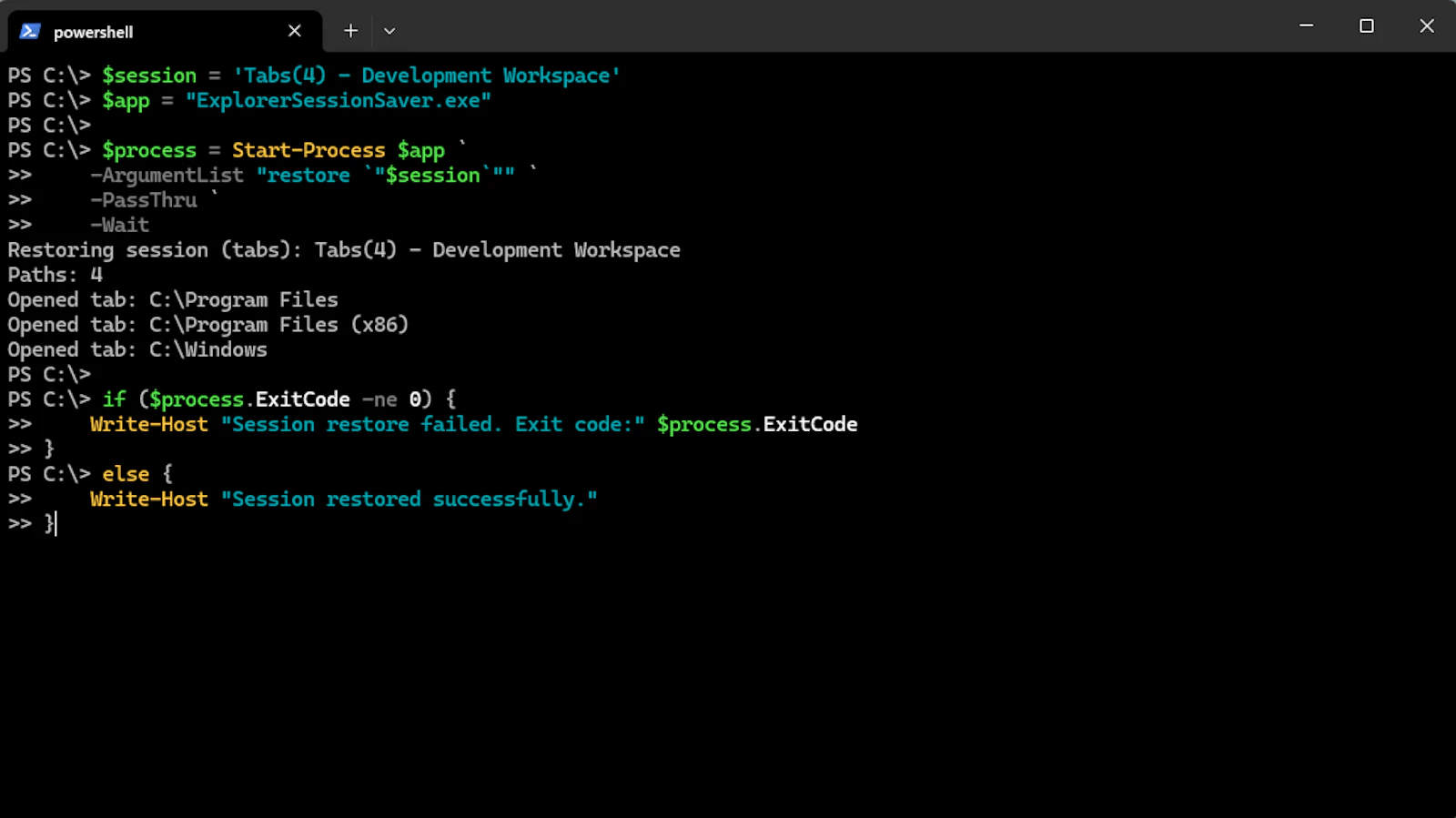 Explorer Session Saver screenshot 6