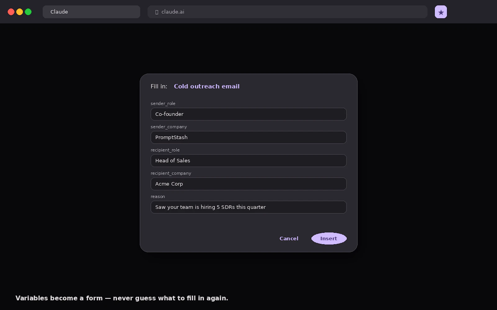 PromptStash screenshot 3