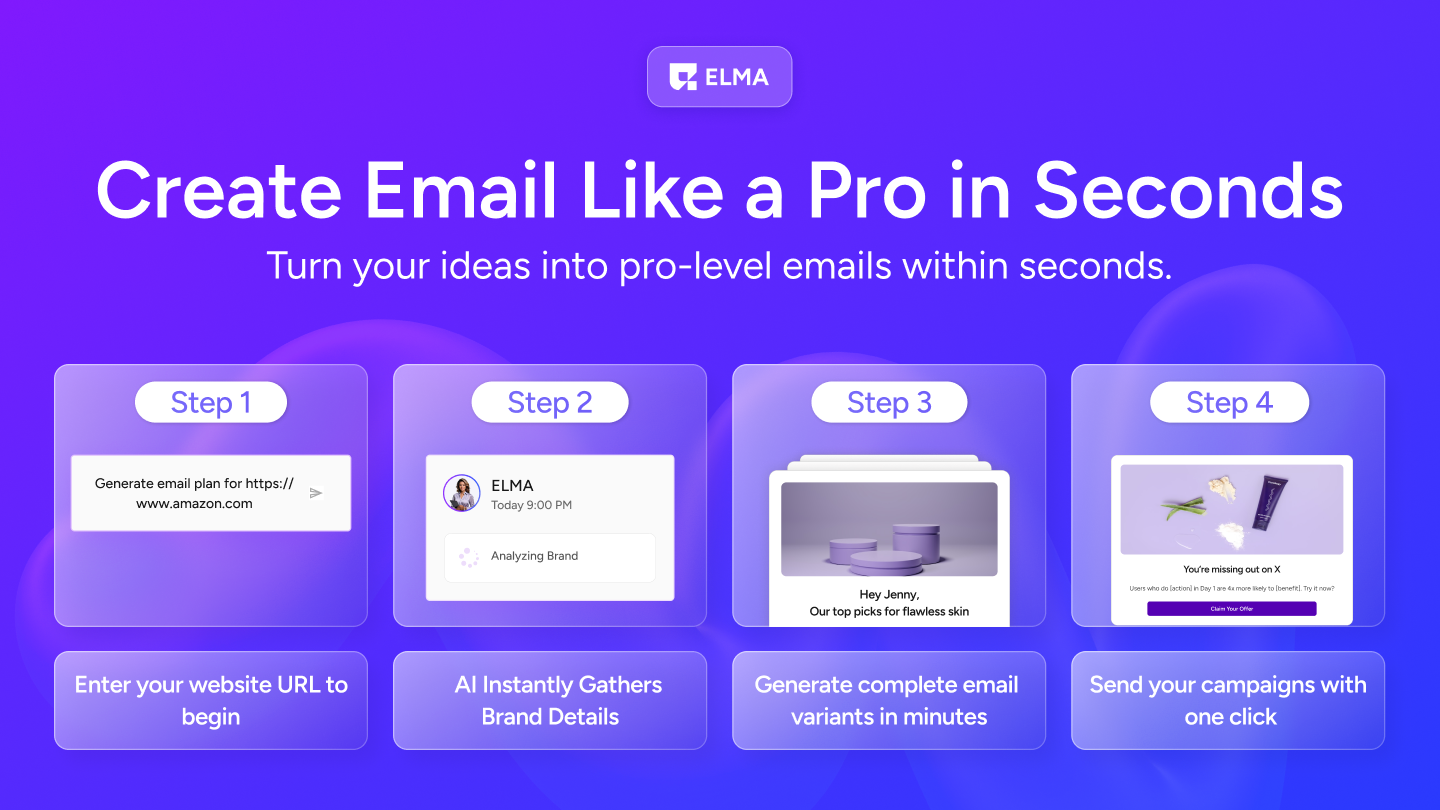 وسائط Elma - Altimate Email Agent - صياغة مئات من رسائل البريد الإلكتروني الشخصية في ثوان 3