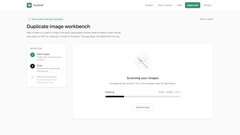DupShelf screenshot 2