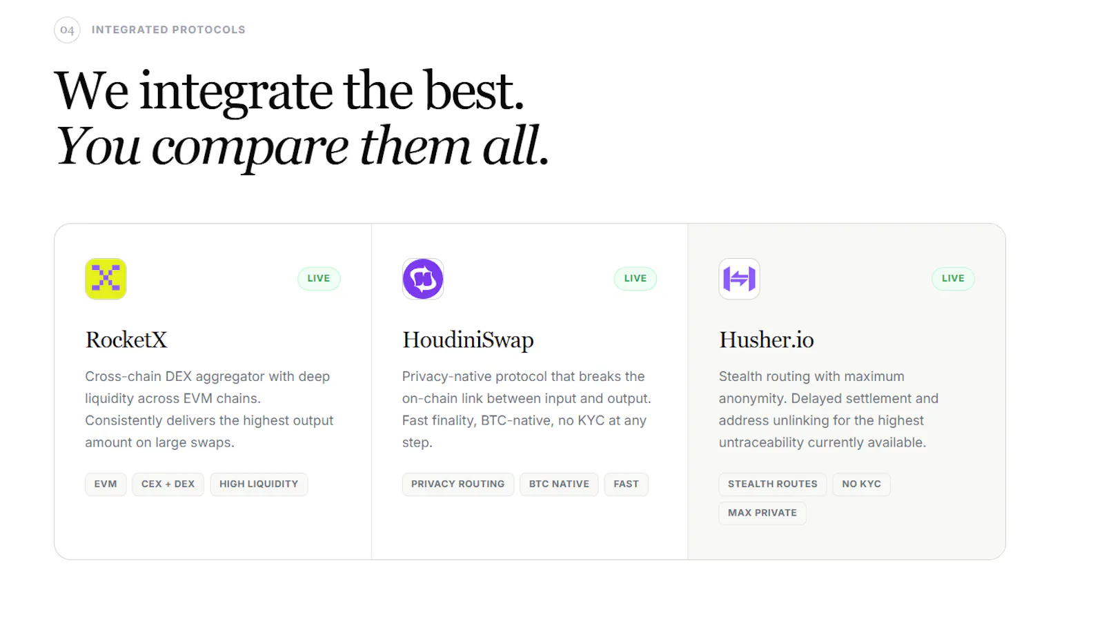 GhostUSD.xyz - Privacy Swap Aggregator screenshot 4