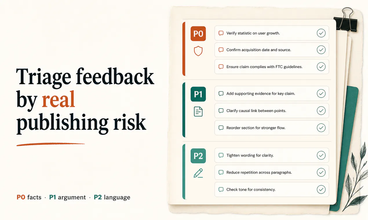 Content Brief Evidence Workspace screenshot