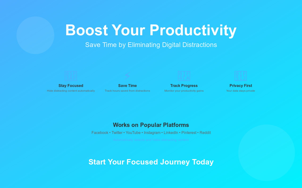 VanishFeed Browser Extension gallery image
