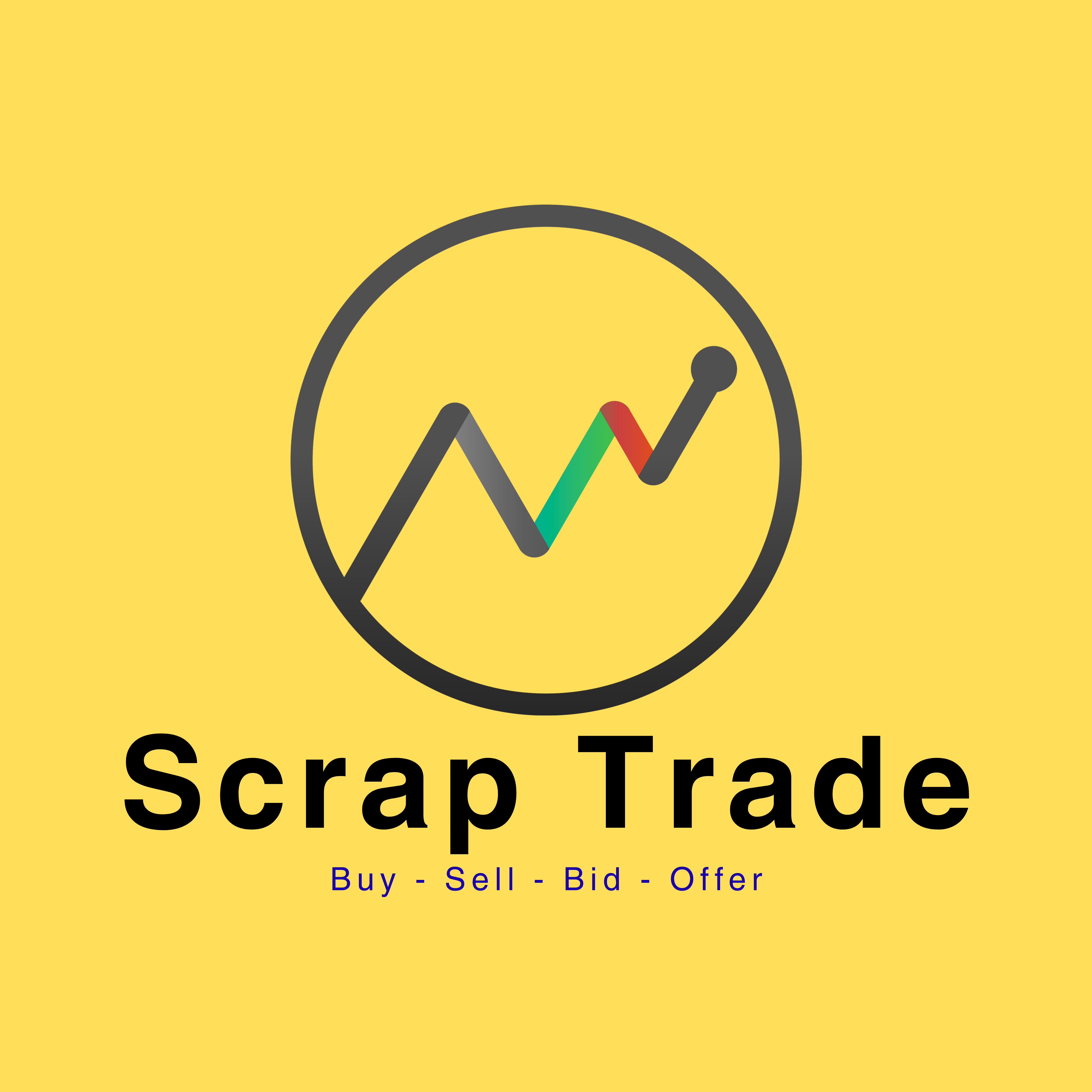 Buy Scrap and Sell Scrap Online - Product Hunt launch logo and brand identity