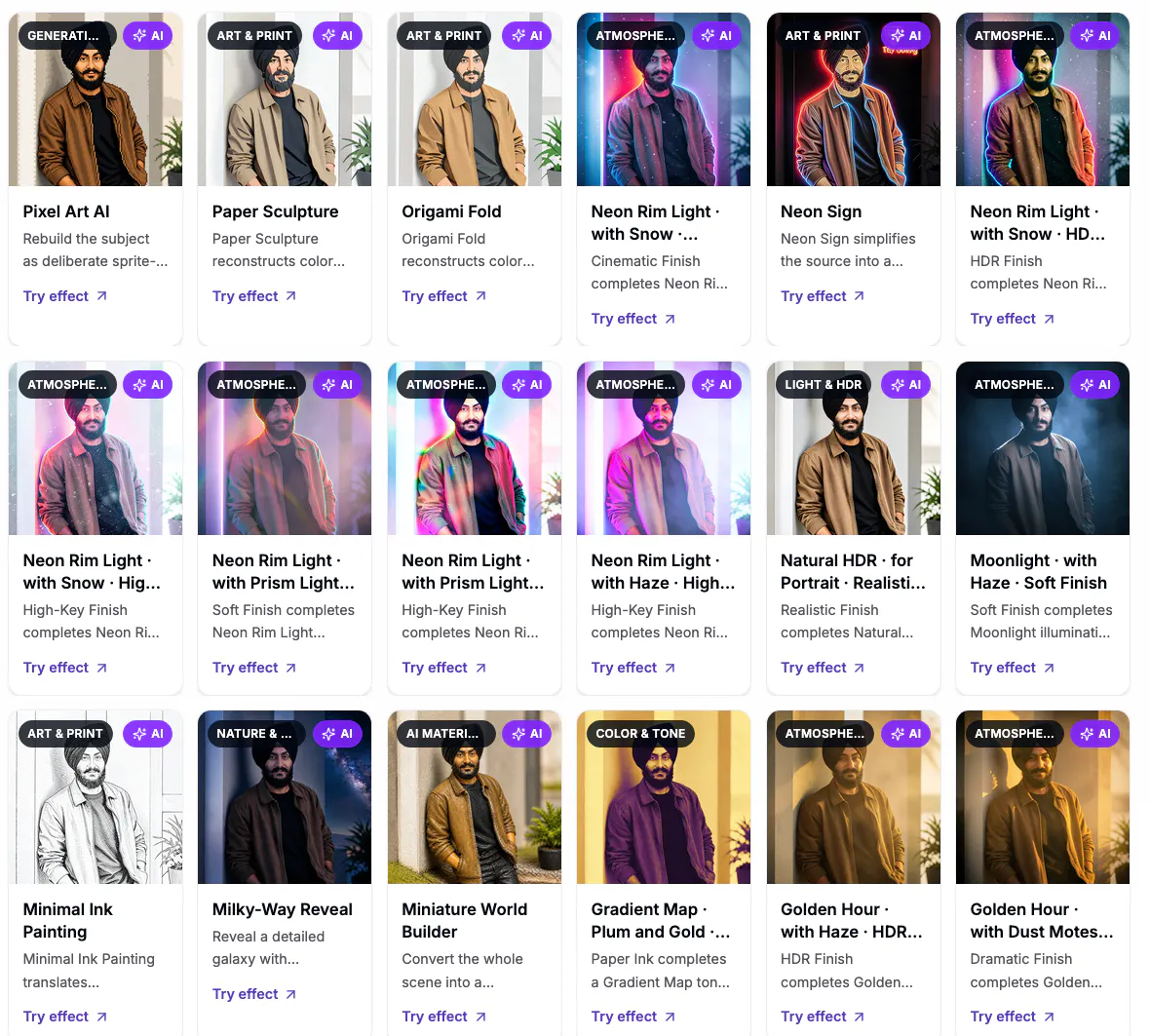 AI Photo Effects & FIlters gallery image