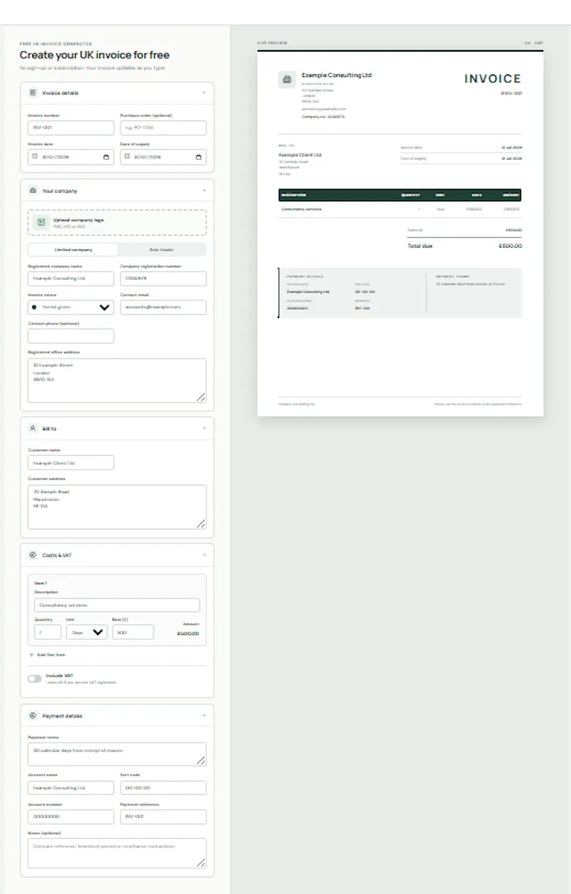 InvoicePaid screenshot 2