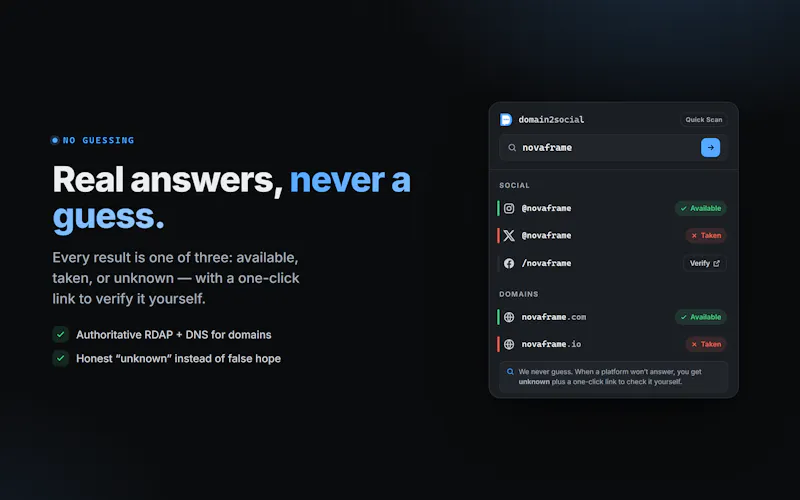 domain2social screenshot 2