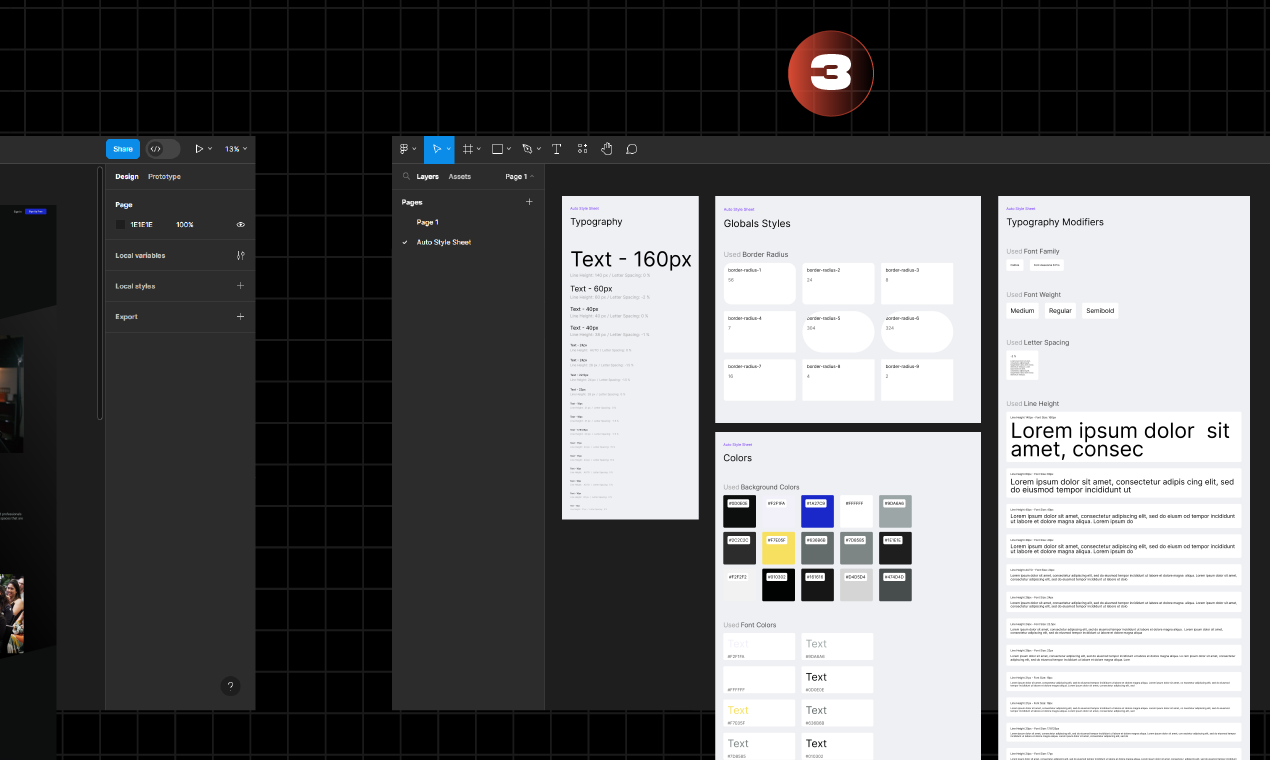Auto Style Sheet - Scan your design and automatically provide you a style guide media 4