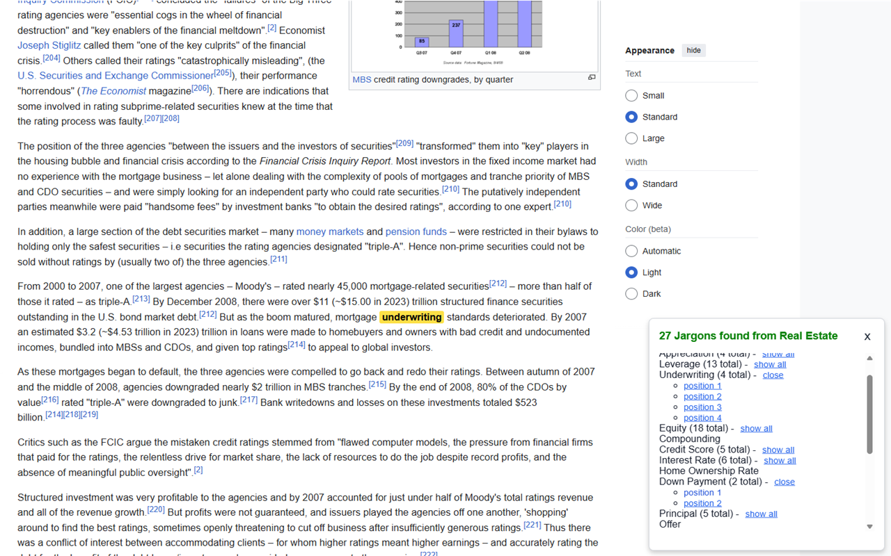 ศัพท์แสง - ให้คำจำกัดความของศัพท์แสงและคำย่อบนเว็บทันที media 4