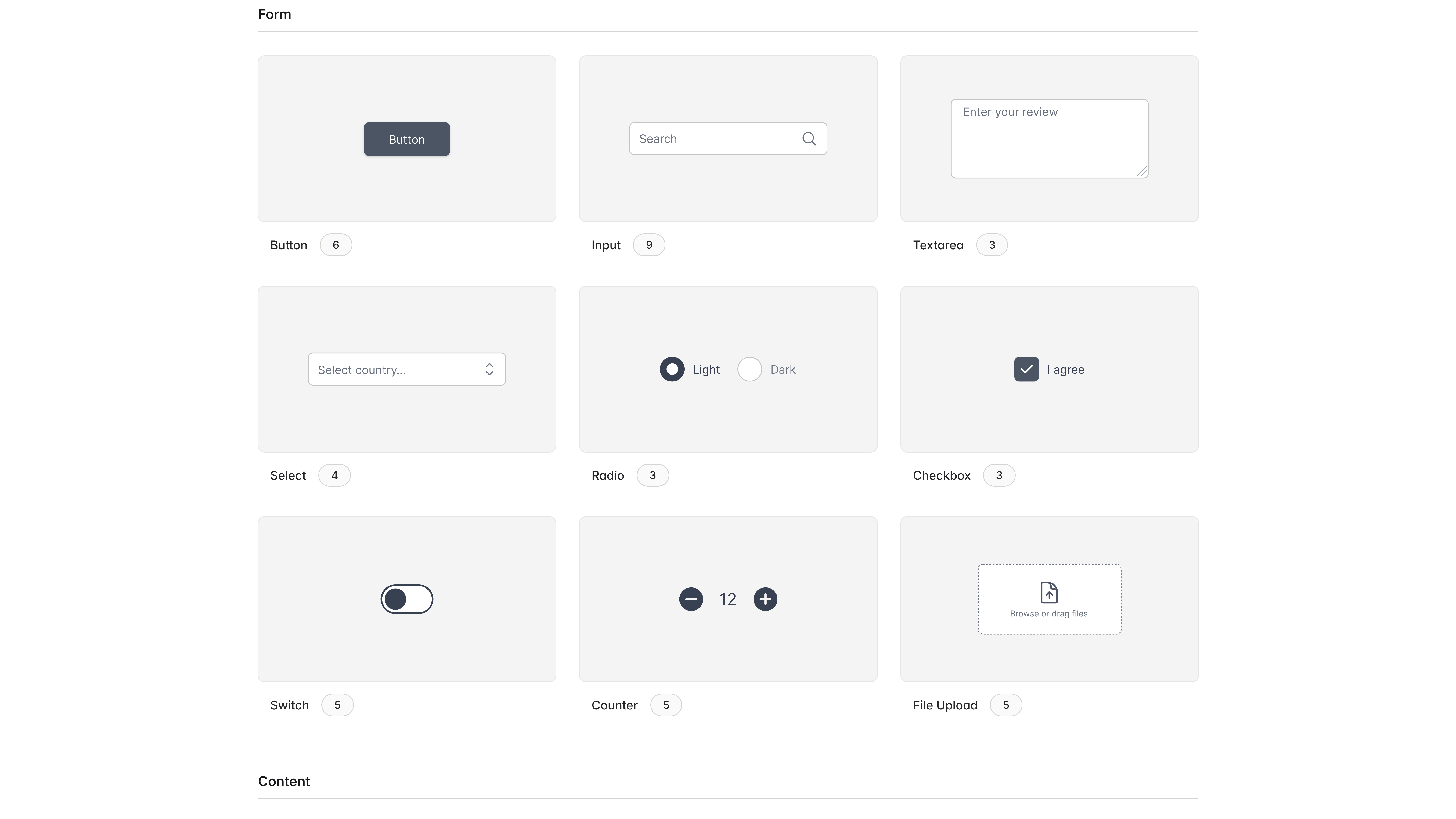 Mídia 3 de UI composta - Componentes CSS de Tailwind Cuidado Cuidados